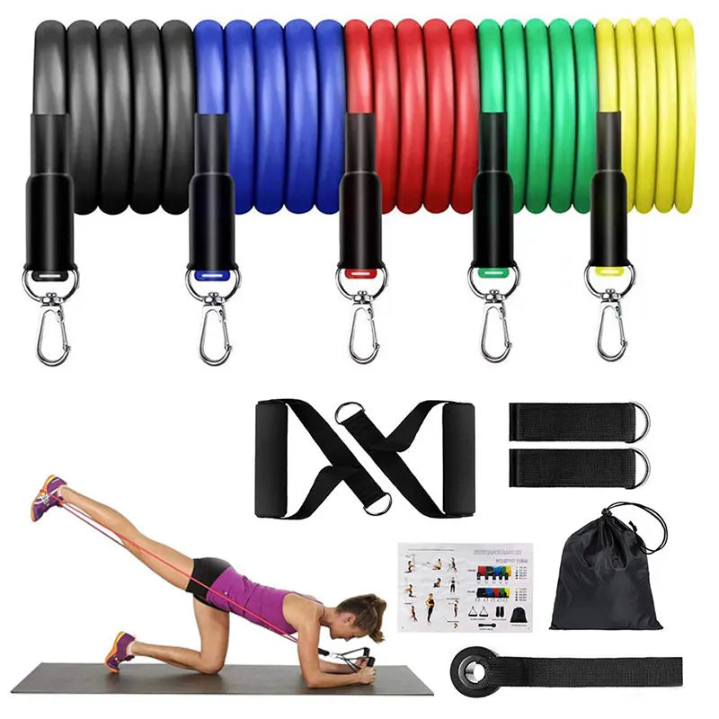 11 Piece Resistance Band Set