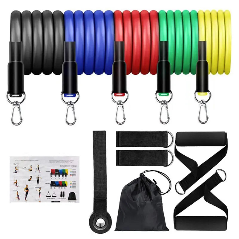 11 Piece Resistance Band Set